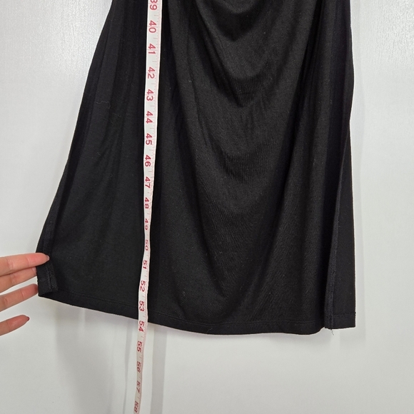 Nom Maternity Curve Dress In Black‎ Size Small Ruched Bodycon Long Sleeve - Picture 10 of 13